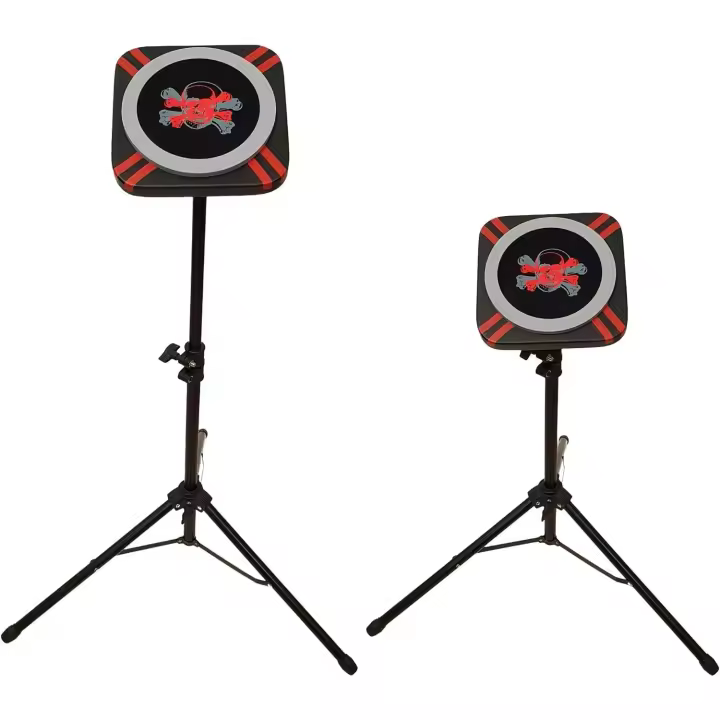 ROCKSTAR MUSIC Pad Practica Almohadilla de Tambor KACEX GXPAD-D8 Caja Sorda Goma Impacto 15cm Rebote Natural Silenciosa Soporte Regulable con Funda 8mm Rosca - 1