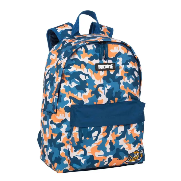 Mochila Fortnite Blue Camo Americano. 41 X 31 X 13.5 Cm. (Toybags T433-921) - 1