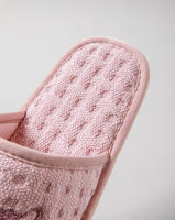 Zapatillas Casuales De Algodón Para Mujer Verano Elegante Sandalias Abiertas Talla Única Comodidad Interior Suela EVA - details 7