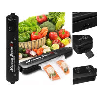 Envasadora al Vacio, Maquina al Vacio de Alimentos, Cortador Incorporado y Almacenamiento de Rollos, La Conservación de Alimentos de Larga Duración, VS3017 (Negro) - details 1