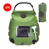 Bolsa De Ducha Solar 20L Alta Capacidad Plegable Para Acampar Caminar Escalar Banda Con Cabeza De Ducha Para Exteriores - details 2