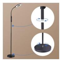 Lámpara de Pie 12W Forma Aro Luz LED, con Cuello Cisne Flexible Elegante en Negro. Lampara de Suelo de Bombilla LED 4 Colores y 6 Brillos Ajustables, Temporizador y Memoria. Flexibilidad 360°, Lampara para sala o dormitorio ¡Descubre tu iluminación ideal! - details 4