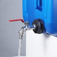 Adaptador De Grifo De Tanque IBC Duradero Tapa S60*6 Hilo Crudo a Conector 1/2'' 3/4'' Reemplazo De Válvula Para Jardín Y Hogar - details 1