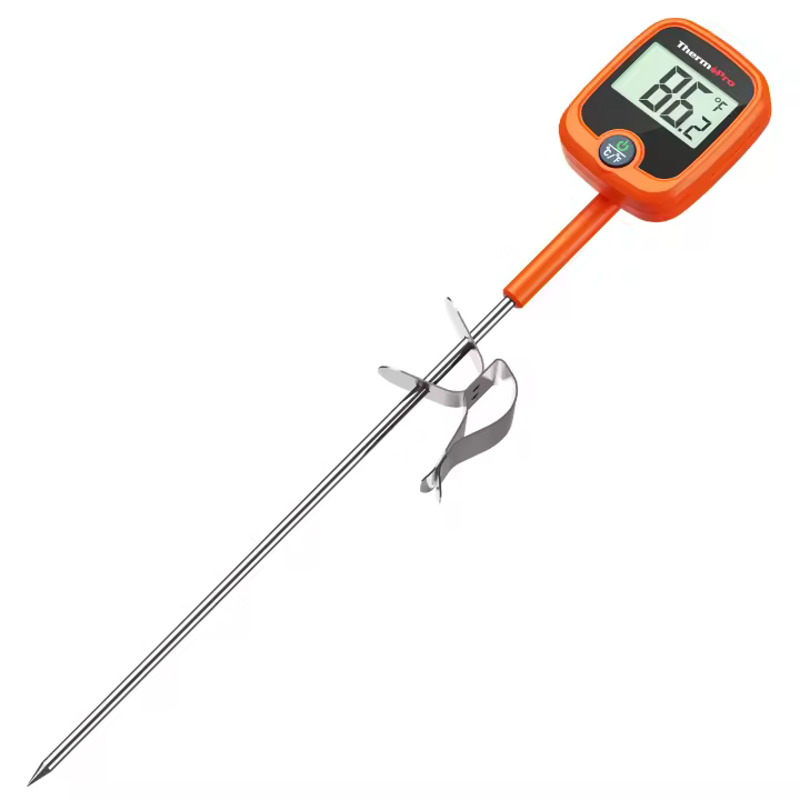 Termómetro Digital Para Cocina ThermoPro TP509 Lectura Inmediata Impermeable Con Pantalla Retroiluminada Para Caramelos Y Freír Profundo - 1