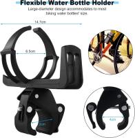 Portabotellas para Bicicleta, ligero, con rotación de 360 Grados, resistente, ajustable - details 0