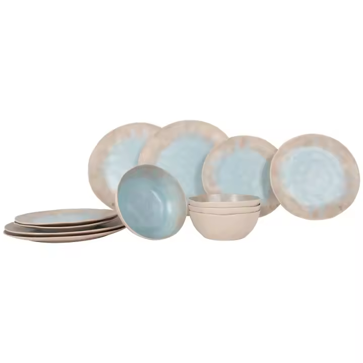 Gimex - Stone Line - Vajilla - Beige - 12 Piezas - 1