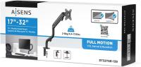 Aisens Soporte de Monitor Escritorio Mesa para Pantallas de 17 a 32 Pulgadas 17" a 32" Compatible  VESA 75/100 mm Gestión del Cableado Brazo Articulado Abrazadera Ajuste 3D Altura con Inclinación, Giratorio, Rotar Peso 2-9 kg - DT32TSR-139 - details 3