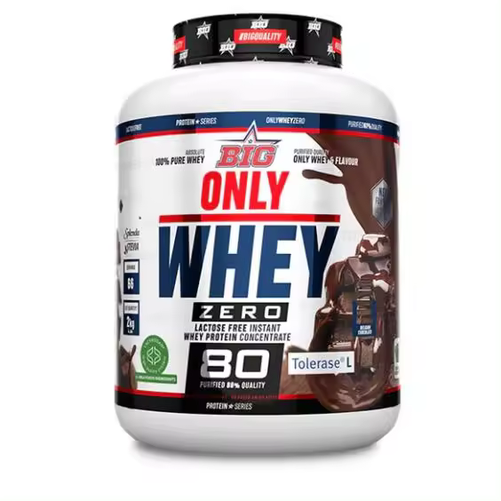 ONLY WHEY ZERO (2KG) CHOCOLATE BELGA - Big / Sin lactosa  Sin azúcares añadidos  Alta calidad - 1