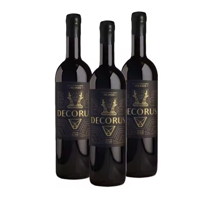 Pack de 3 botellas Decorus Valdura -"Vino tinto de vendimia seleccionada en viñas viejas D.O. Arlanza" - 1