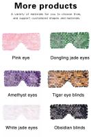 Máscara De Ojos De Jade Y Cuarzo Rosa Para Relajación Y Masaje En Spa Cuidado Belleza Máscara Fría Para Dormir Herramienta De Cuidado De La Piel - details 9