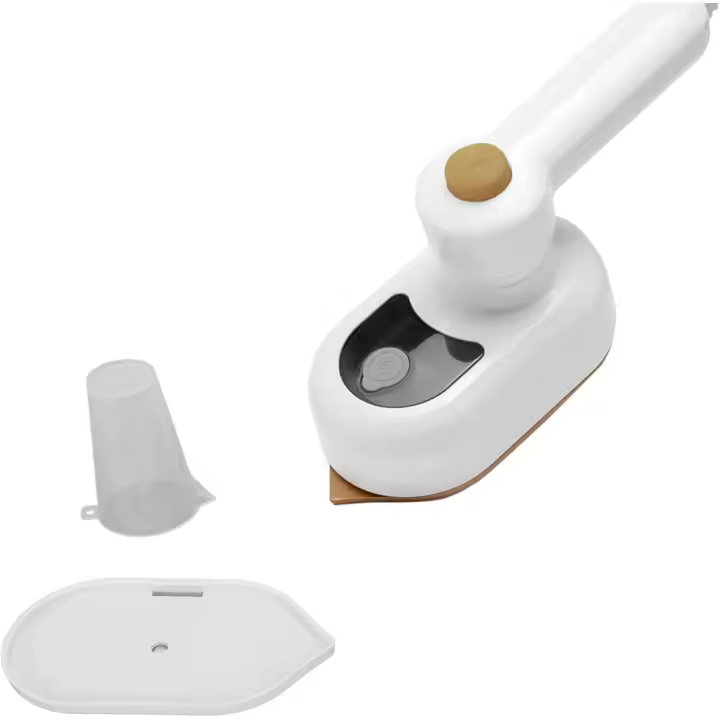 Mini Plancha de Viaje, Plancha De Vapor De Mano Giratoria 180°, Portátil Plancha de Viaje Pequeña con Tanque de Agua de 50ML, Plancha de Vapor Portátil para Viajes de Negocios en Casa (Blanco) - 1