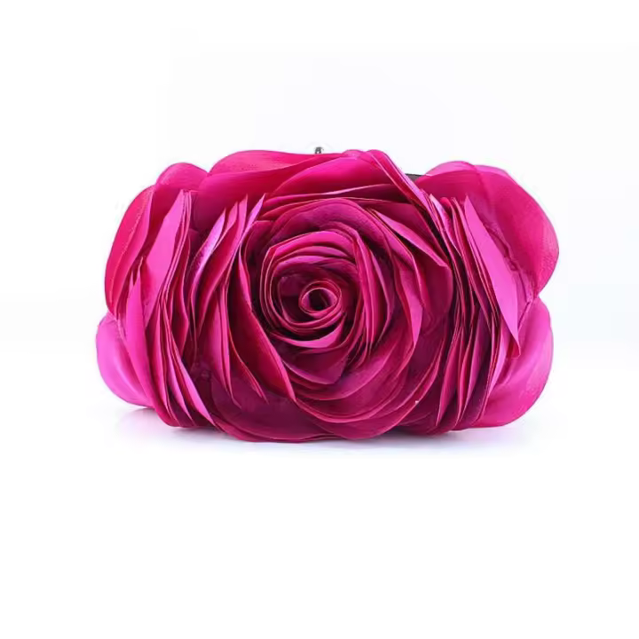 Bolso de noche con flores para mujer, cartera pequeña con cadena Floral, ideal para vestido de fiesta y boda, gran oferta, EB034 - 1