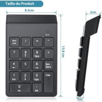 Mini teclado numérico inalámbrico de 18 Teclas, USB de 2,4 GHz, compatible con Windows, Mac y Linux. - details 0