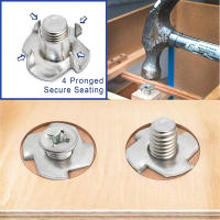 80PCS Insertos De Tornillo Ciego De Plata De Zinc M3 M4 M5 M6 M8 Para Madera Y Mobiliario Herramientas De Metalworking - details 3