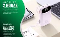 Bateria Externa Carga Rapida, 20000mAh- Marca NFMAXONE Power Bank Carga Rápida, con Cables USB y USB C, Batería Portatil para iPhone, con Cables Integrados, Compatible con Samsung iPad Macbook Negra. - details 4