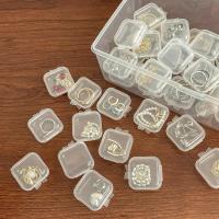 Organizador De Joyas Transparente Cuadrado En Plástico Con Ranuras Para Anillos Para Almacenamiento De Joyeros - details 4
