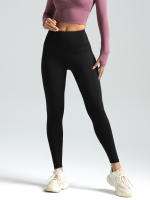 Leggings De Fitness Para Mujer Largo Completo Pantalones De Yoga Cómodos Y Ajustados Para Correr Con Cinturón Elástico Material De Poliéster Y Spandex - details 9