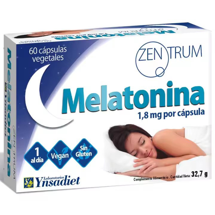 Zentrum Melatonina 1,8 mg pot cápsula 60 cáps Ynsadiet - 1