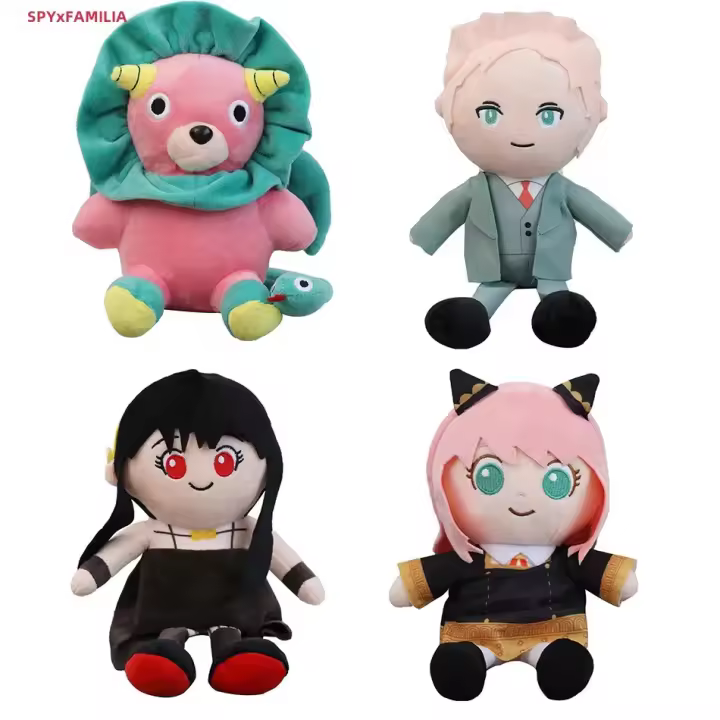 Peluche De Anime Chimera Lion Ania Espía Familiar Suave Algodón PP Juguete Para Niños Regalo Tamaño 25 Cm Unisex - 1