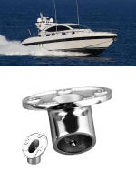 1 Pieza De Hierro Inoxidable Base Redonda Para Barrera De Buques Marinos Yate Conector De Fondo Redondo 1" / 25mm Herramienta Para Barco Ángulo De 45 Grados - details 6