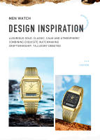 Reloj De Pulsera Deportivo Casual Para Hombre Digital Dual Tiempo Semana Oro 3bar Impermeable Cuarzo Reloj De Mano L1030 - details 1