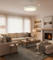 BEL AIR HOME - Ventilador de Techo ATENAS con Motor DC Silencioso - 108 cm de Diámetro, 3 Temperaturas de Luz - details 3