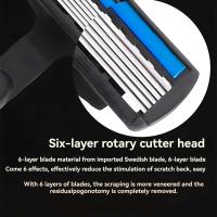 Afeitadora Para Mujer Diseño Nuevo Cuchilla Importada Multi Herramienta Cabeza Cambiable Reutilizable Razor De Seis Capas - details 2