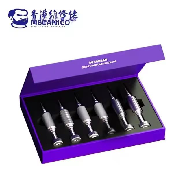 Kit De Destornilladores 6 En 1 MECHANIC IShell MAX Alta Dureza Para Desmontaje Interno De iPhone Herramientas De Reparación Plum Blossom Cross - 1