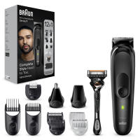 Braun | Recortadora Todo En Uno Series 7 MGK7460, Kit 12en1 Afeitado Masculino, Recorte De Barba, Depilación Masculina, Corte De Pelo, Nariz, Orejas, Lámina Ultraafilada, Base De Carga, Resistente Al Agua, Recargable, 100 Min Autonomía Inalámbrica - details 2