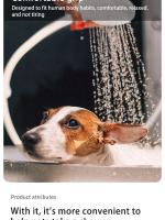 Extensor De Grifo Multifuncional Portátil Para Ducha Externa Baño De Perros Lavado De Cabello Blanco ABS Para Dormitorio - details 1