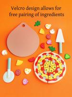 Juguete Educativo Montessori De Pizza Para Niños Set De Juego De Cocina Con Alimentos Simulados Madera Para Bebés De 3-6 Años - details 2