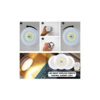 Luz Led Adhesiva, Pack de 3 Luces Led Con Mando a Distancia y Activación Por Pulsador, Luces Led a Pilas (no Incluidas), Instalación Sin Cables, Ideal para Luz Interior - details 2