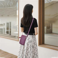 Bolso De Hombro Pequeño Para Mujer PU Cuero Impresión Cruzado Mensajero Bolsa De Teléfono Móvil Mini Bolso Lady Bolso Y Monedero - details 10