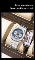Reloj De Pulsera Para Hombre POEDAGAR Lujo Resistente Al Agua Con Manecillas Luminosas Cronógrafo Acero Inoxidable Cuarzo Reloj Hombre - details 3
