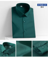 Camisa De Hombre 5XL En Seda Suave Para Verano Social Formales Con Manga Corta Cuidado Con Detalles Negocios Slim Fit Casual Blanca Pura No Hierro - details 13