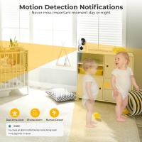 Cámara De Seguridad WiFi Dual 4MP Con Pantalla Automática De Seguimiento Y Detección De Humanos Monitor De Bebé Para Interior CCTV Vigilancia Doméstica - details 4