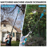 2M Poste de podadora telescópico, para motosierra Makita de 18V, poste de extensión de aleación de aluminio con mango ajustable y antideslizante de 5 ángulos - details 5