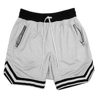 Shorts De Running Para Hombre Con Bolsillo Cremallera Y Cordón Transpirables Secado Rápido Cómodos Talla True Color Alineado - details 2
