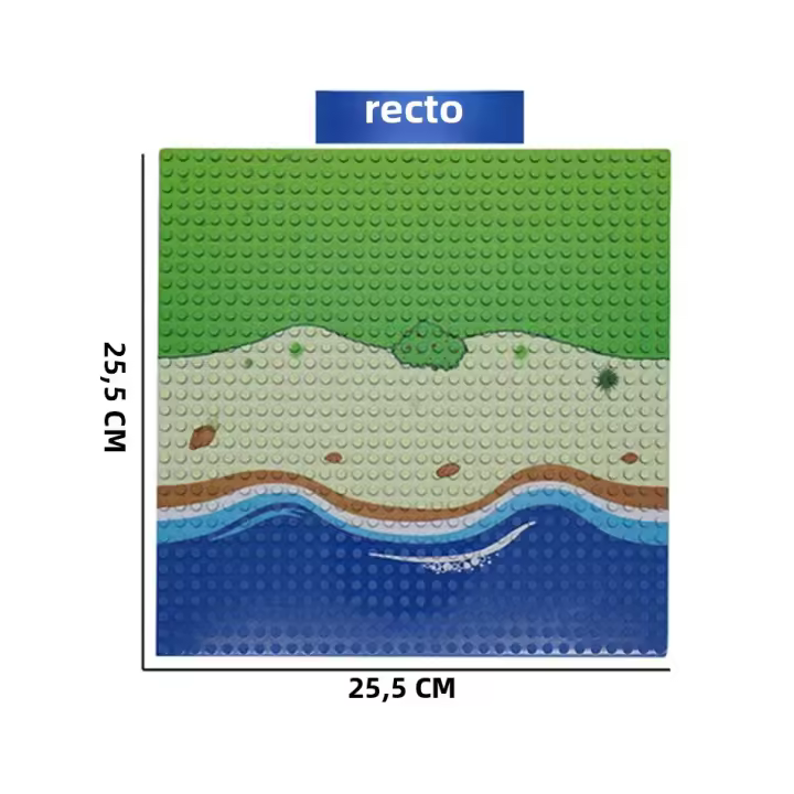 Bloques De Construcción MOC 32x32 Dots Estilo Isla Pradera Base Placa Para Figuras De Soldado Militar Y Ciudad Juguete Para Niños - 1