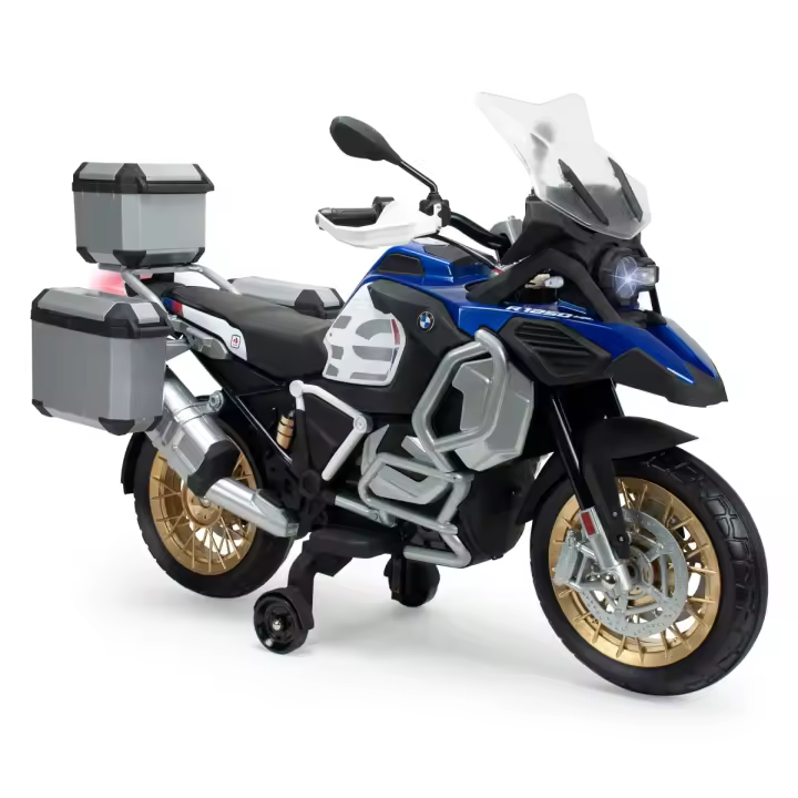 Moto Eléctrica Niño 3-6 Años BMW R1250 GS Adventure 12V - Moto Batería Niño - 2h Autonomía - Luces - Sonidos - Ruedas Entrenamiento - 6 km/h - INJUSA - 1