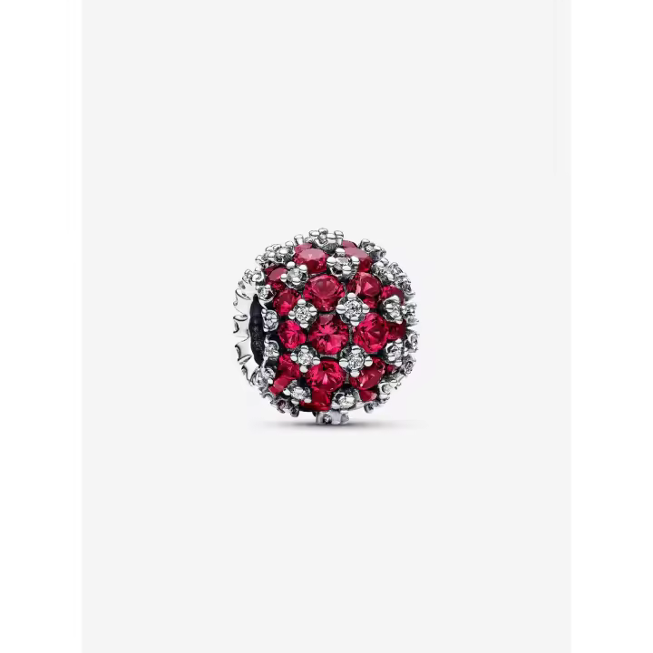 Pandora - Charm Redondo con pavé brillante-Plata de Legislación - 1