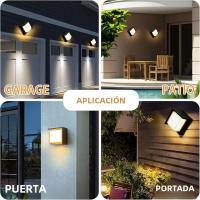 Lámpara De Pared Inteligente WiFi Para Exterior Cambio De Color RGB Control Por App Dimmable 2700K-6500K Compatible Con Alexa Google Luz De Porche LED Resistente Al Agua IP65 - details 6