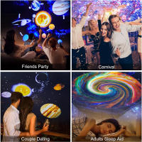 Proyector De Noche Estelar Para Niños 360° Rotativo Planetario Galaxia Lámpara LED Regalo De Cumpleaños O Navidad - details 6