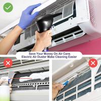 Duster De Aire Sin Cable Con Gran Capacidad Portátil Para Limpiar Teclados Eléctricos 15000mAH Recargable Limpiador De Polvo Con Aire Comprimido - details 9