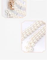 Cinturón decorativo de perlas para mujer - Estilo coreano con strass, ajustable para vestidos y looks dulces - details 14