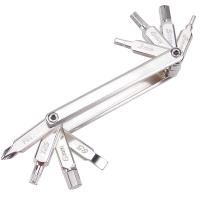 Kit De Reparación De Bicicleta 8 En 1 Herramientas Para Motocicleta MTB Carretera Herramienta Plegable Hexagonal Llave De Radio Para Bicicleta De Montaña Y Carretera - details 14