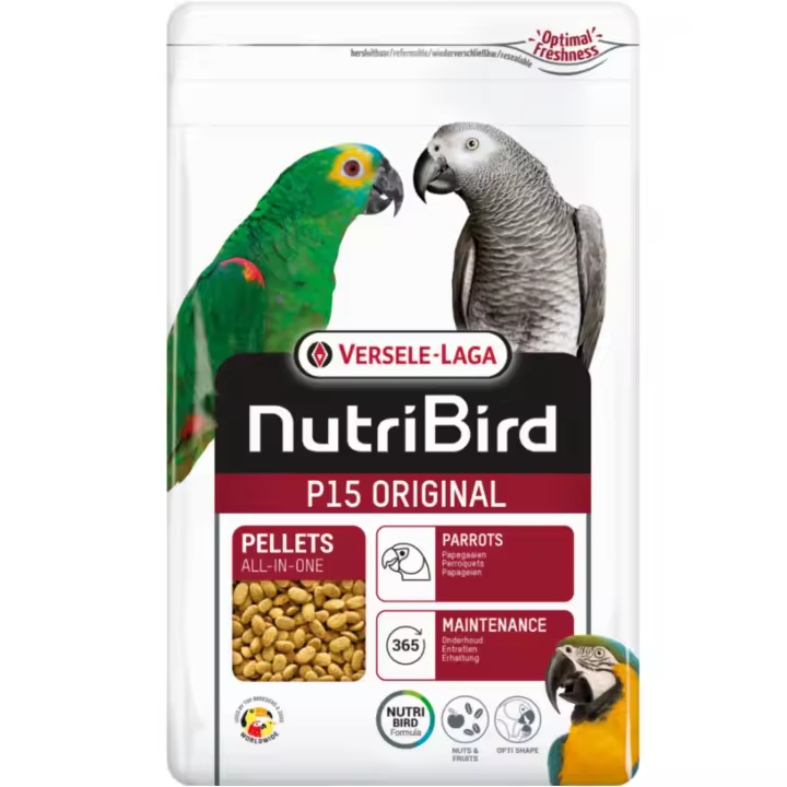 Versele-Laga Versele Laga Nutribird P15 Original 3 Kg para Loros Yacos y Amazonas - Alimento Completo y Equilibrado con Minerales Naturales - 1