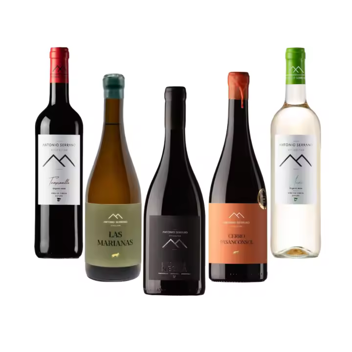 PACK DEGUSTACIÓN ANTONIO SERRANO VITICULTOR, VINOS BLANCOS, TINTOS - 1