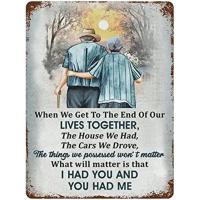Cartel De Metal Vintage Para Mi Esposa Regalo De Pareja Para Hombres Regalo Romántico Para El Día De San Valentín Decoración De Cocina Y Barra - details 0
