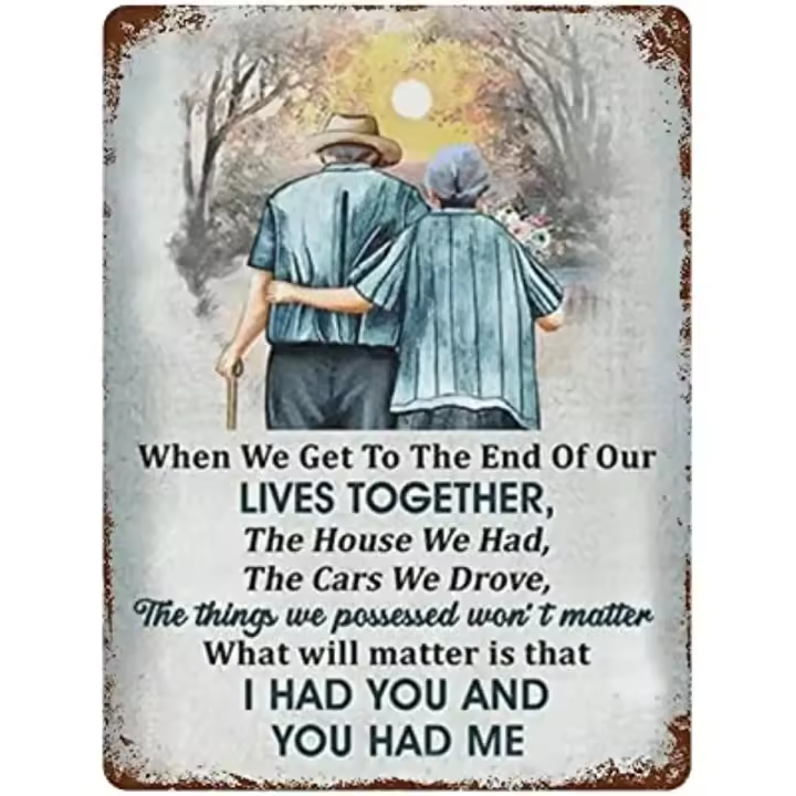 Cartel De Metal Vintage Para Mi Esposa Regalo De Pareja Para Hombres Regalo Romántico Para El Día De San Valentín Decoración De Cocina Y Barra - 1